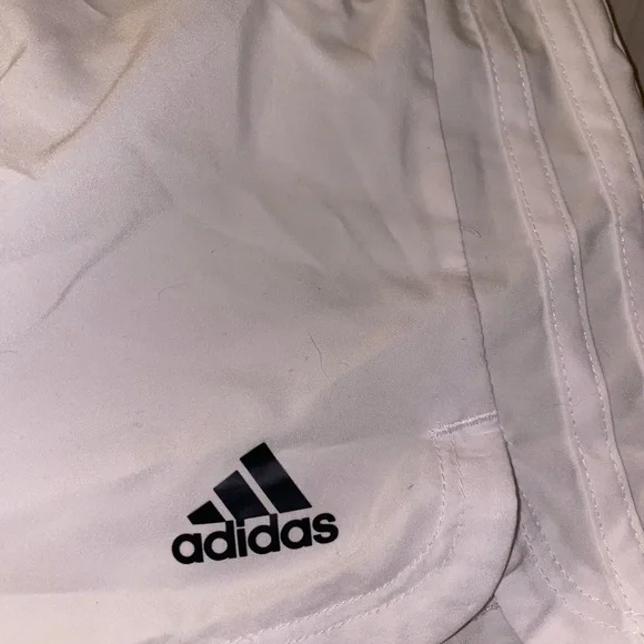 Adidas Women's Athletic White Shorts - Picture 2 of 4